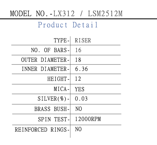 LX-312 Commutators